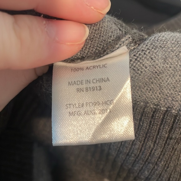 Men’s gray striped sweater - Picture 5 of 6